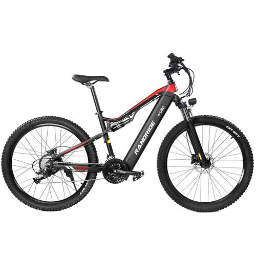 Velo Electrique Randride Yg90 Batterie Amovible 45km/H Moteur 1000w Velo Electrique Tout Suspendu Shimano 21 Speed Noir