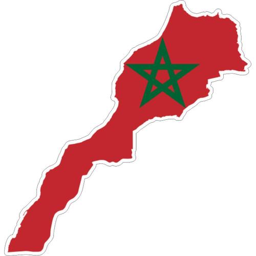 R2482 Sticker Carte Maroc