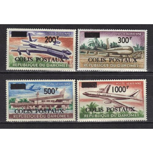 Dahomey 1967 : Avions - Série Entière De 4 Timbres De 2000 F. Neufs * Pour Colis Postaux Cote 55 