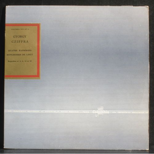 Liszt Quatre Rapsodies 2, 6, 12 & 15 Gyorgy Cziffra 1957 Fcx 617 Lp Ex - & Cv Ex