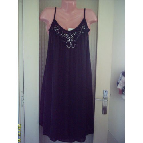 Chemise De Nuit, En Noir, T: Unique: 38/ 44. Marque: Mclanie Huhuishan