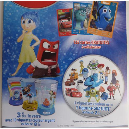 VERRE DISNEY PIXAR VICE VERSA - TRISTESSE de chez AUCHAN - Gonçalves Lobo  Numismatique