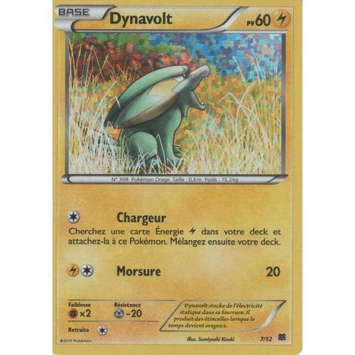Carte Pokémon "Dynavolt" Pv60 Holo 7/12