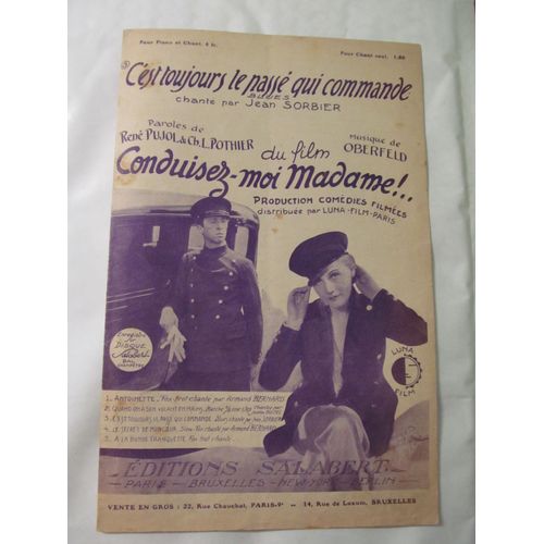 Conduisez Moi Madame (Film) - C'est Toujours Le Passé Qui Commande - Blues - 1932 - Chanté Par Jean Sorbier 