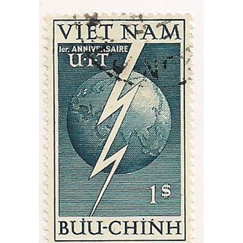 Vietnam Sud- 1 Timbre Oblitéré- Radio Union
