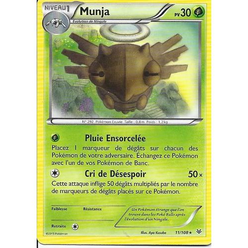 Munja 11/108 Pokemon Rare Ciel Rugissant 30pv Fr