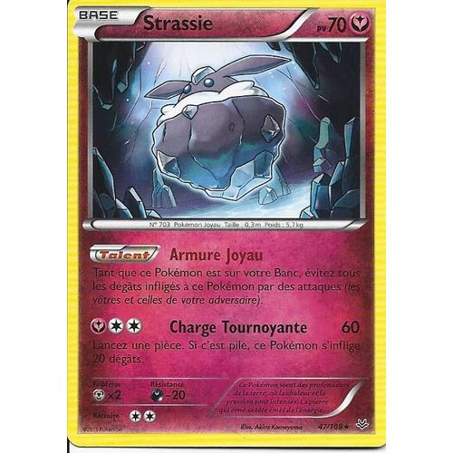 Strassie 47/108 Rare Carte Pokemon Xy Ciel Rugissant Francaise 