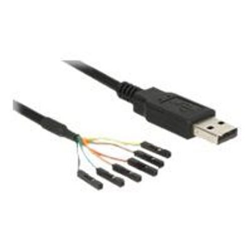 DeLock Converter USB 2.0 > Serial-TTL 6 pin pin header connector individually 1.8 m (3.3 V) - Serieller Adapter - USB - Seriell