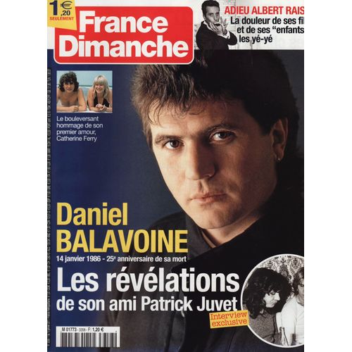 France Dimanche / 07-01-2011 N°3358 : Daniel Balavoine (4p) Vincent Lindon (1p) Isabelle Adjani (1p)