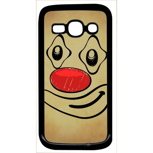 Coque Galaxy Ace 3 - Smiley Clown Nez Rouge - Noir