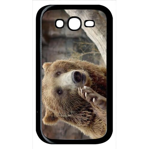 Coque Galaxy Grand Prime Duos Tv - Gros Ours Brun - Noir