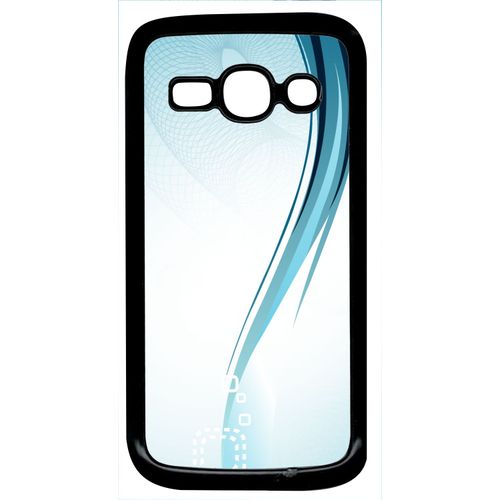 Coque Galaxy Ace 3 - Forme Bleu Arrondi - Noir