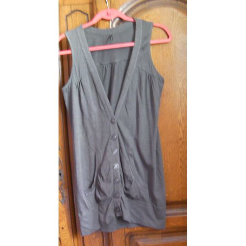 Gilet Taupe Naf Naf - Taille 38