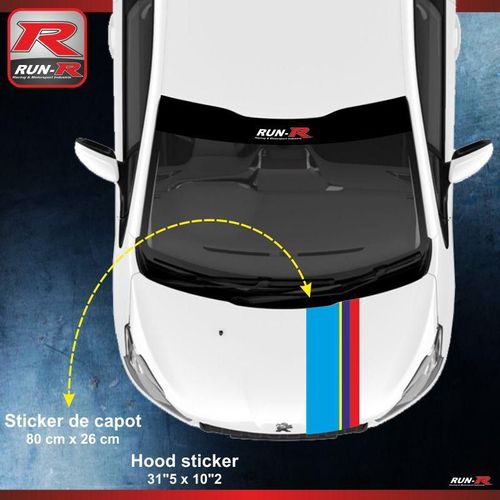 Stickers Capot Pour Peugeot Sport Pour 208 - 207