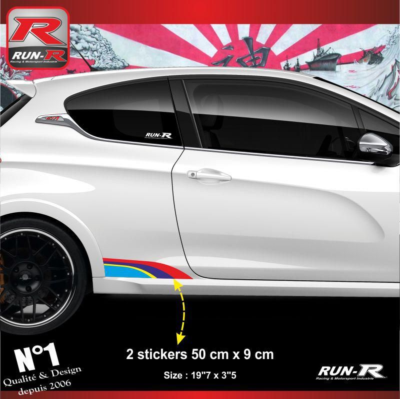 Kit 0743 stickers auto Peugeot Sport 1090-10 autocollants Tuning