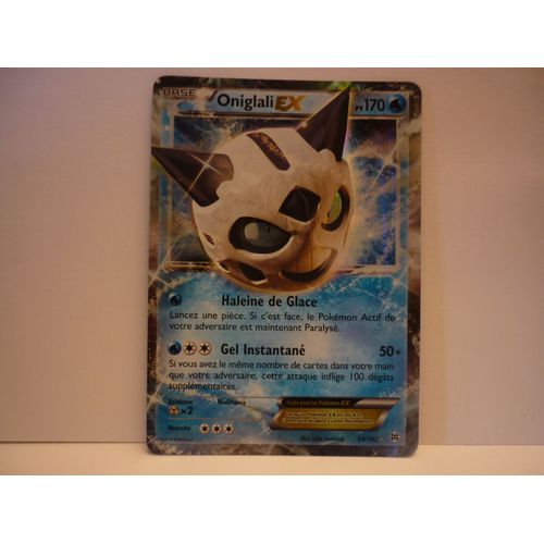 Carte Pokemon Francaise Oniglali  Ex 170pv 34/162 Impulsion Turbo