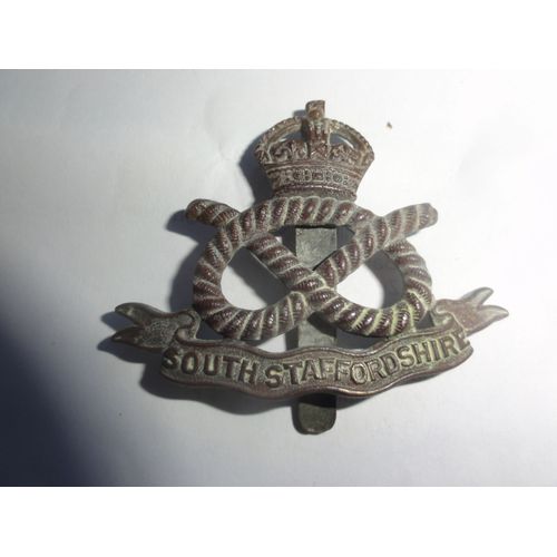 Insigne Béret Cap Badge British Army South Staffordshire Regiment Cap Badge 1914-18