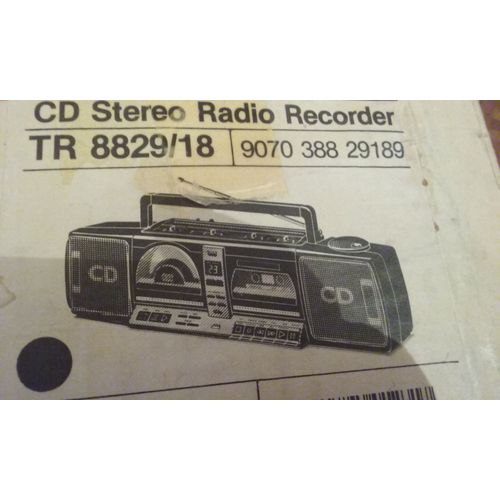 Combine Radio k7 Cd Radiola TR 8829/18
