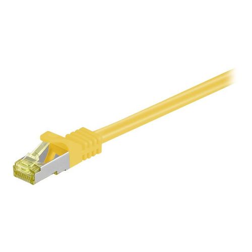 Patchkabel RJ45  S/FTP  Cat7   7.50m gelb PIMF