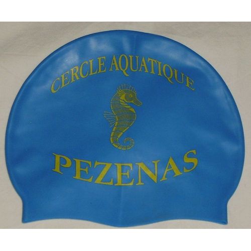 Bonnet De Bain Bleu Cercle Aquatique Pezenas Natation Ou Collection
