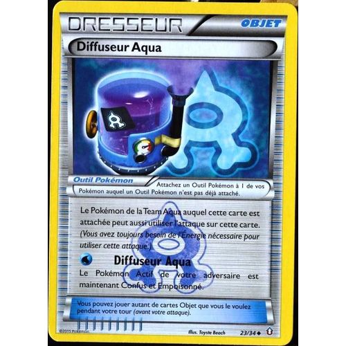 Carte Pokémon 23/34 Diffuseur Aqua Double Danger Neuf Fr