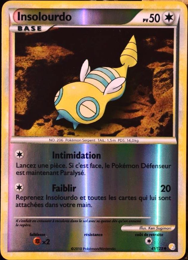 Carte Pokémon n° 206 Insolourdo - Cartes de jeux