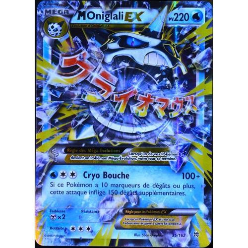 Carte Pokémon 35/162 Méga Oniglali Ex 220 Pv Xy - Impulsion Turbo Neuf Fr