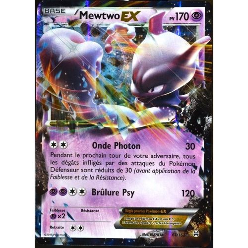 Carte Pokémon 61/162 Mewtwo Ex 170 Pv Xy - Impulsion Turbo Neuf Fr