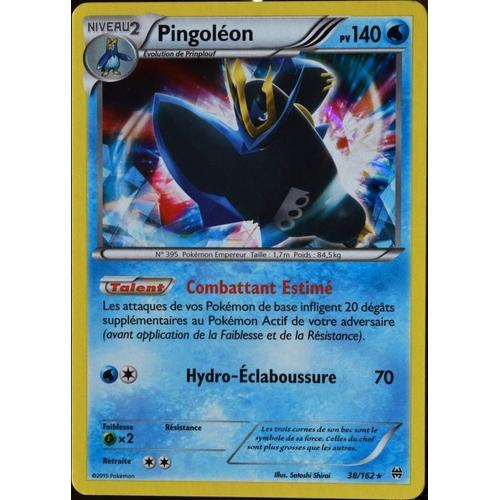 Carte Pokémon 38/162 Pingoléon 140 Pv - Holo Rare Xy08 - Impulsion Turbo Neuf Fr