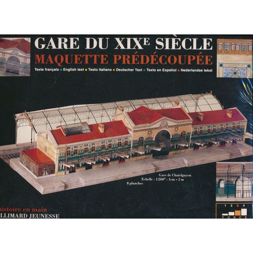 Maquette  Prédécoupée Gare Du Xixe Siècle 