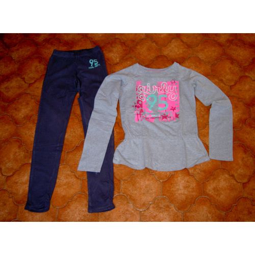 Ensemble Jogging Pull Gris Clair Et Rose Et Pantalon Gris Foncé Girly 95 Athlestism Department Orchestra Lovely Girl Taille 14 Ans