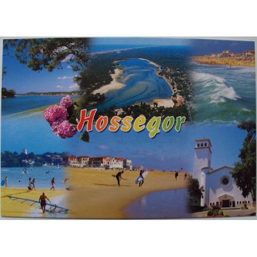 France.. Hossegor Landes (40) Carte Multi-Vues . Au Verso Timbre "Sourires Vacances" Tortue Jouant De La Musique Et Tortue Dansant 2014 (918) Oblitéré.    