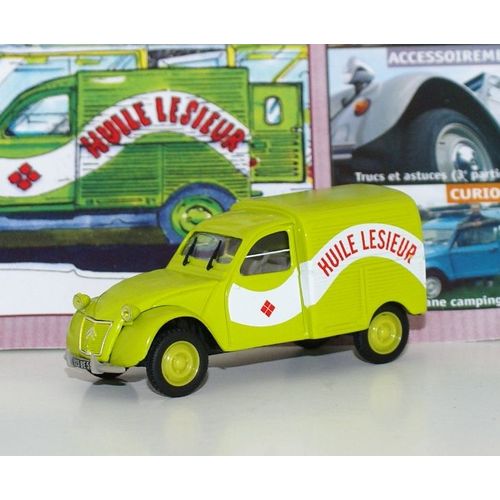 Norev 1/43 Citroen 2cv Azu Lesieur 1955 Avec Boite Et Fascicule N32-Norev