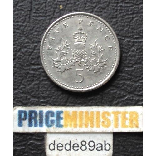Royaume-Uni.. Pièce De Five (5) Pence 1996. Elisabeth I I .