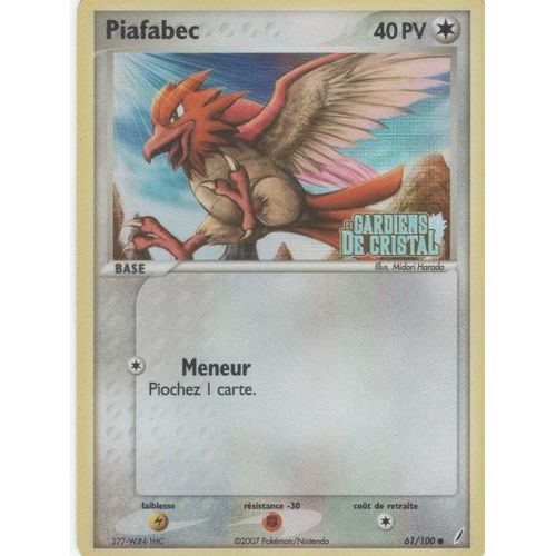 Carte Pokémon "Piafabec" Pv40 Holo 61/100