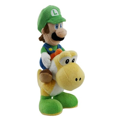 Peluche Luigi Chevauchant Yoshi - Nintendo Super Mario, 20,3 Cm