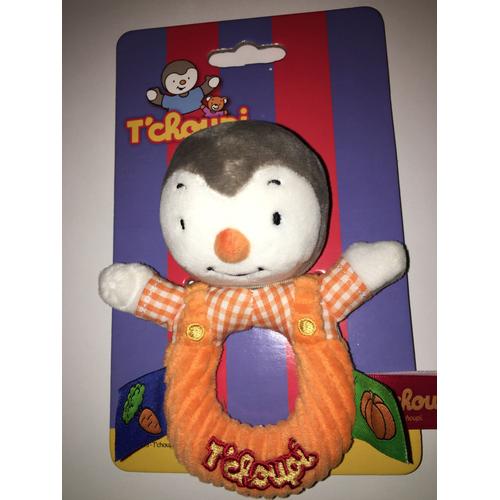 Peluche Doudou Hochet T'choupi Nicotoy 2015 Simba Toys Benelux Tchoupi Jouet Eveil Bebe Naissance Pingouin Gris Orange Cadeau Enfant