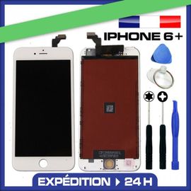 Vitre Tactile + Écran Lcd Sur Chassis Iphone 6 Plus Blanc + Outils