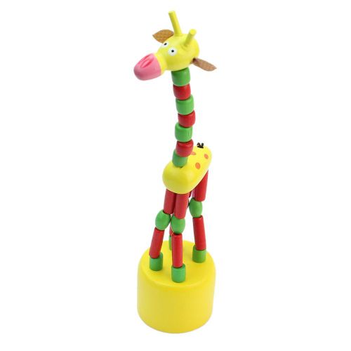 Jouet Swing En Bois Girafe Marionnette Animaux À Poussoir Enfants Jeux A Main