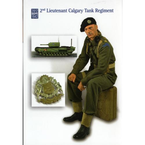 Ww2 - Cp - 2nd Lieutenant Calgary Tank Regiment Armée Canadienne À Dieppe 1942