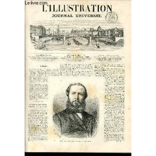 L'illustration Journal Universel N° 1354-Texte: Le Vice-Amiral Hobart-Paclia. ¿ Revue Politique De La Semaine. ¿ Courrier De Paris. ¿ Funérailles Du Prince Royal De Belgique. ¿ L¿Hercules ...