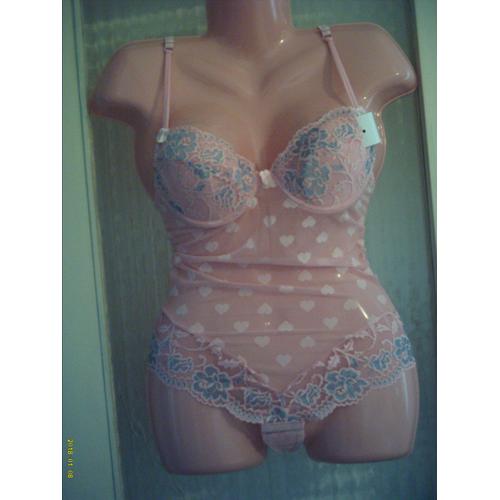 Body String Sexy, Rose & Bleu, T : 42/ 95. Marque: Yes Miss 