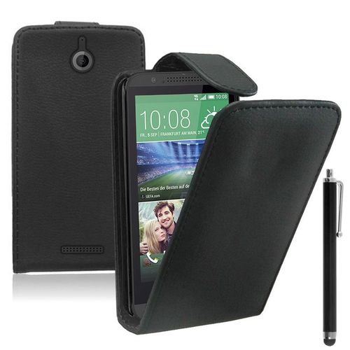 Etui Simili Cuir Pour Htc Desire 510 - Noir + Stylet