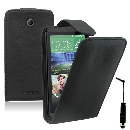 Etui Simili Cuir Pour Htc Desire 510 - Noir + Mini Stylet