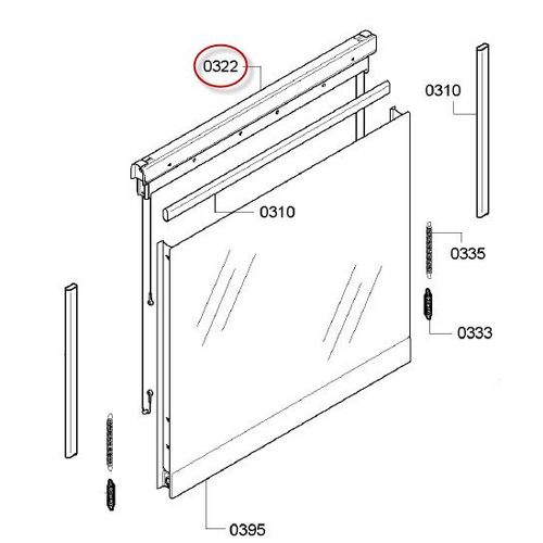 Neff - Palier De Porte Repere 0322 - Ref: 00791370
