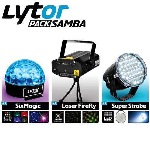 Pack Jeux de lumière Strobe Laser LED LYTOR SAMBA