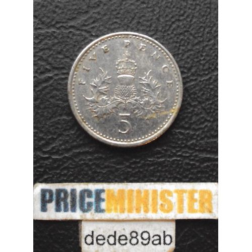 Royaume-Uni.. Pièce De Five (5) Pence 1990. Elisabeth I I .