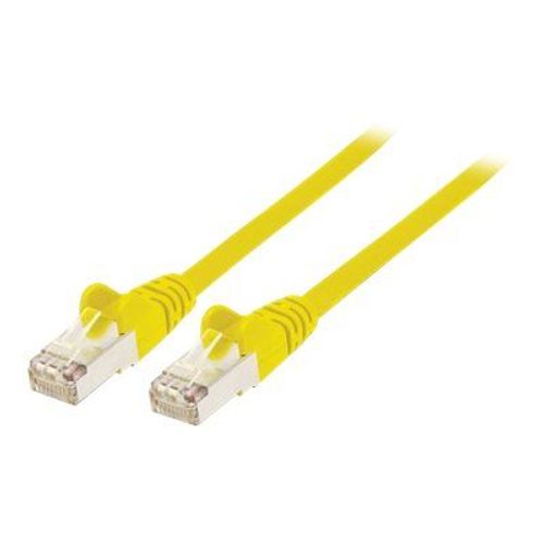 Intellinet Network Patch Cable, Cat6, 10m, Yellow, Copper, S/FTP, LSOH / LSZH, PVC, RJ45, Gold Plated Contacts, Snagless, Booted, Lifetime Warranty, Polybag - Cordon de raccordement - RJ-45 (M)...