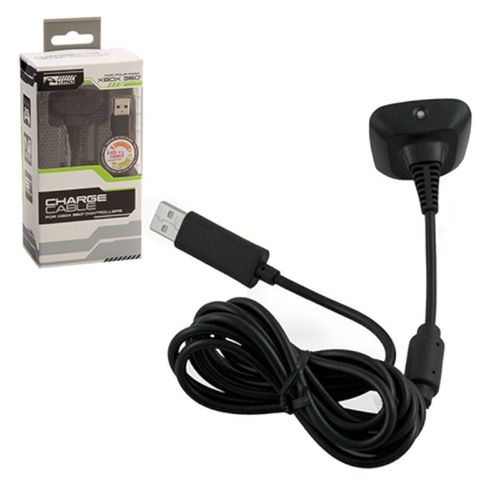 Kmd Câble De Chargement Recharge Chargeur Usb 1,82m Pour Manette Pad Joystick Microsoft Xbox 360 Xbox360, Noir