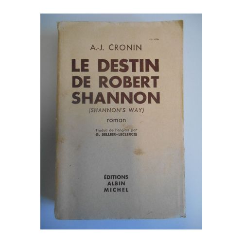 Le Destin De Robert Shannon / Cronin, A-J / Réf25002